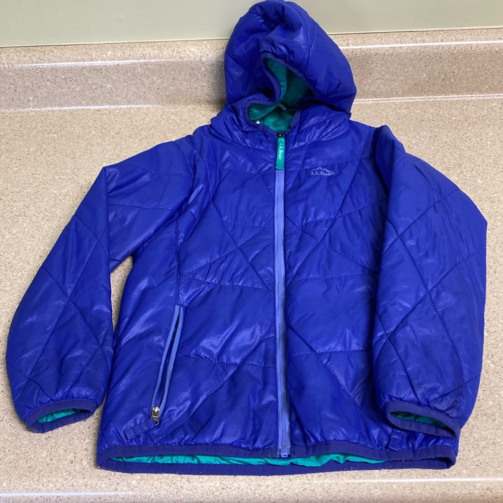 Llbean girls primaloft coat